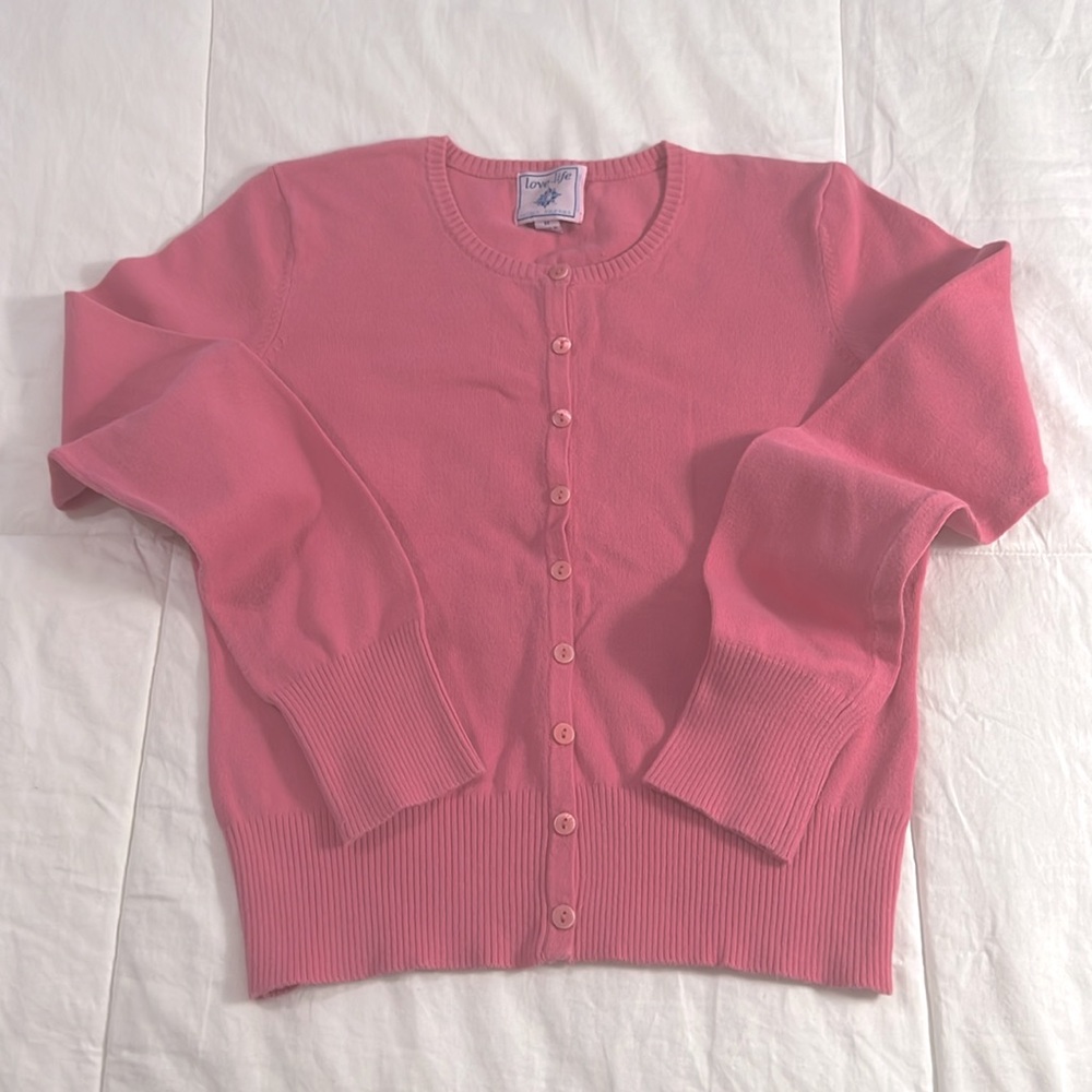 Love-Life Girls Cardigan - Pink Size M